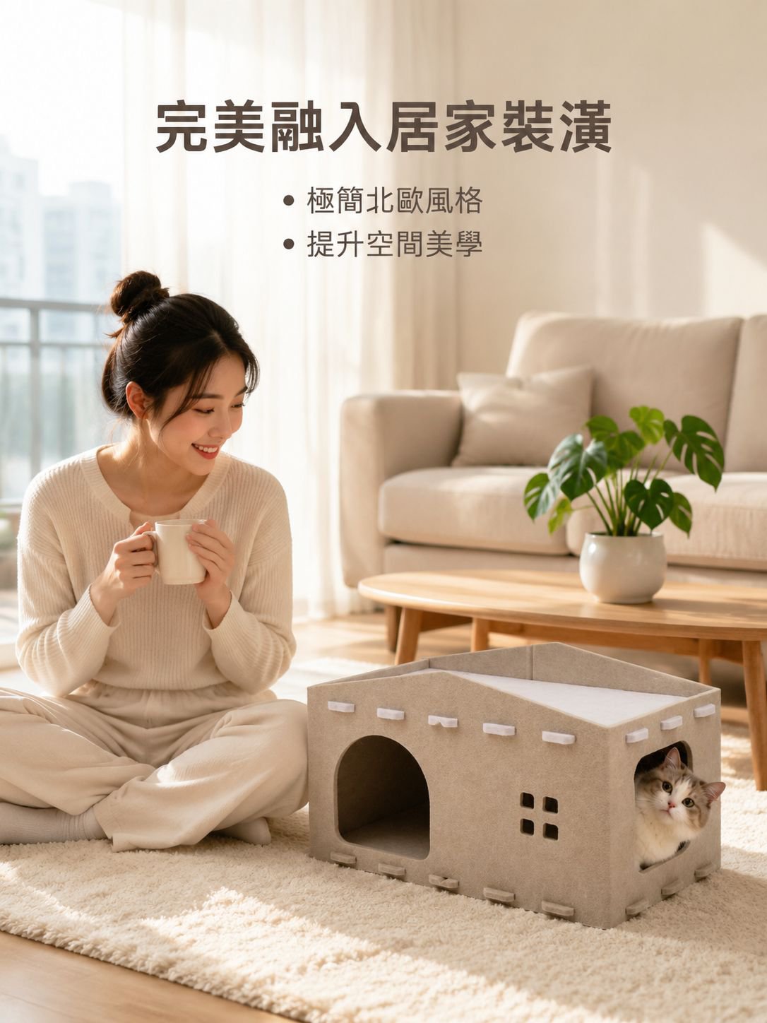 貓咪耐抓雙層別墅窩沙發