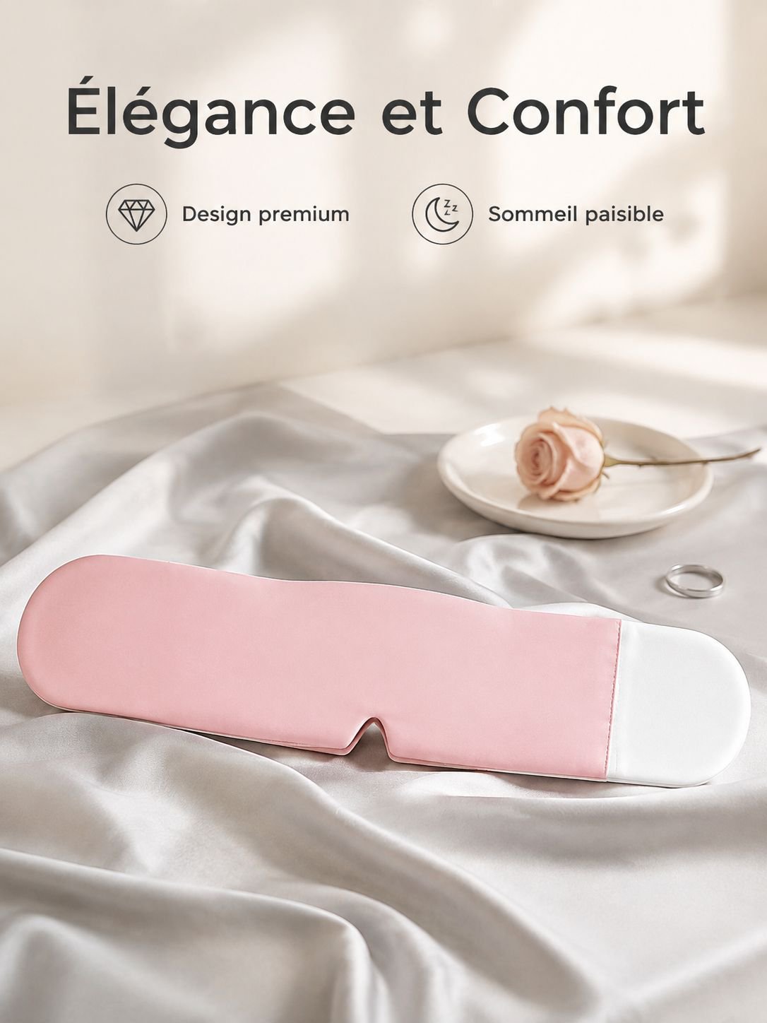 Masque pour les yeux technologique à double occultation, confort et sommeil réparateur