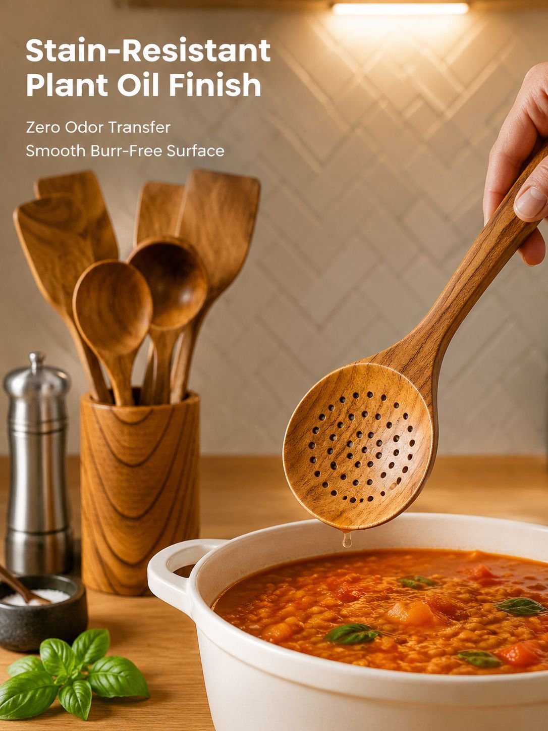 Wooden Cooking Utensil Set