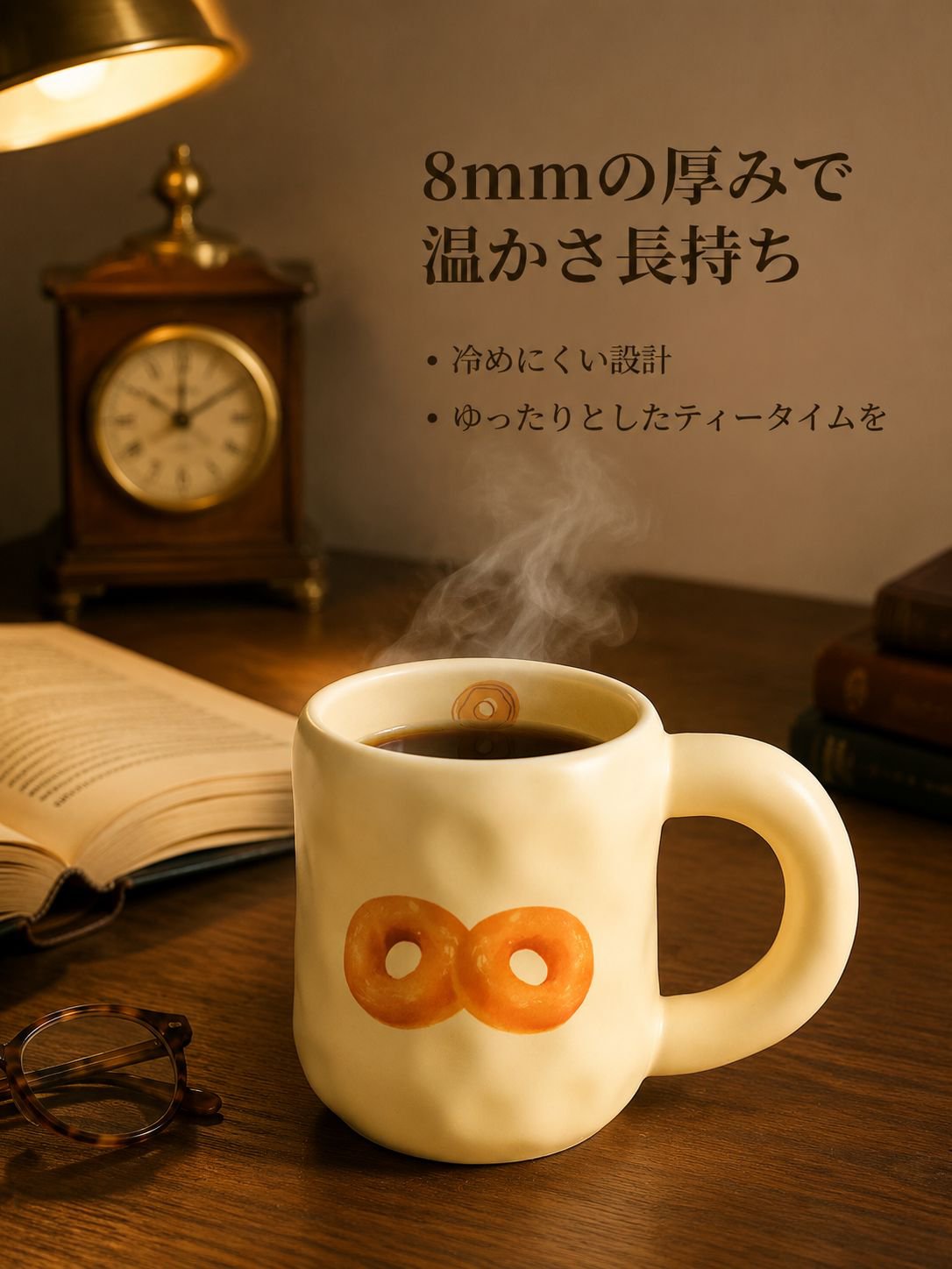 陶器のコーヒーカップ