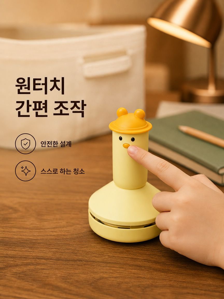 아동용 휴대용 탁상 청소기