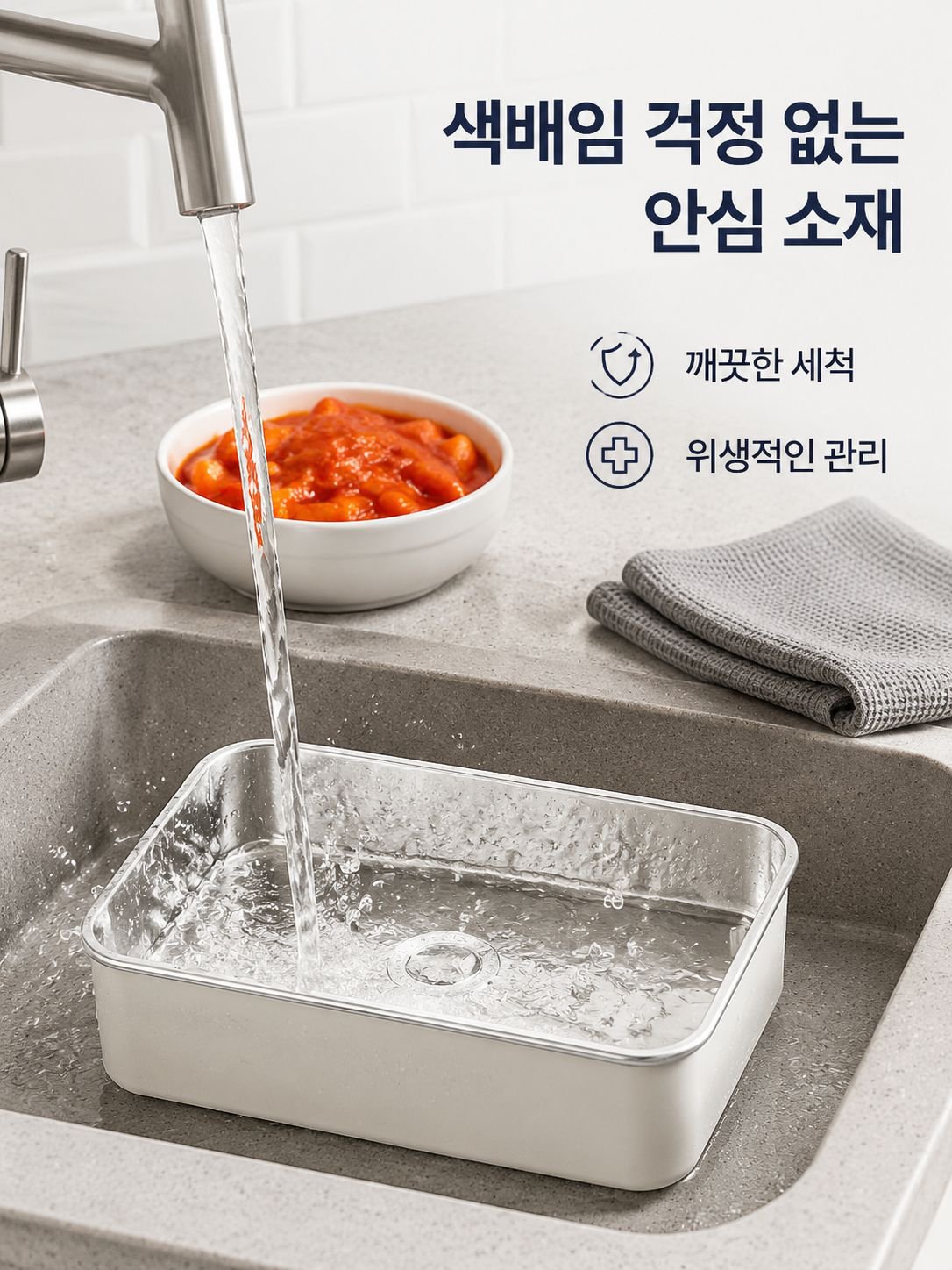 스테인리스강 항균 밀봉 신선함