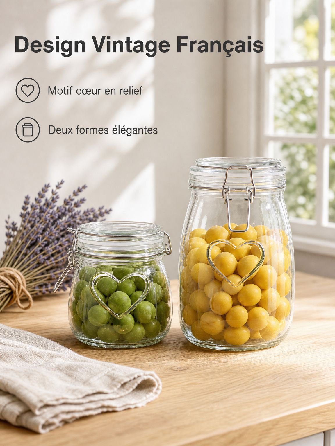 Bocal de conservation alimentaire pour cuisine
