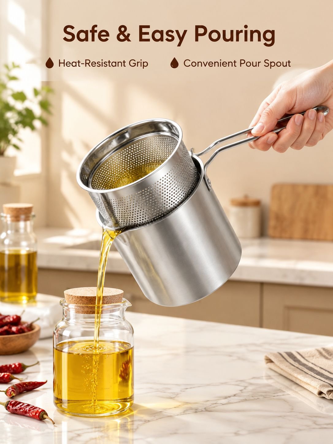 304 Stainless Steel Multi-Purpose Deep Fryer