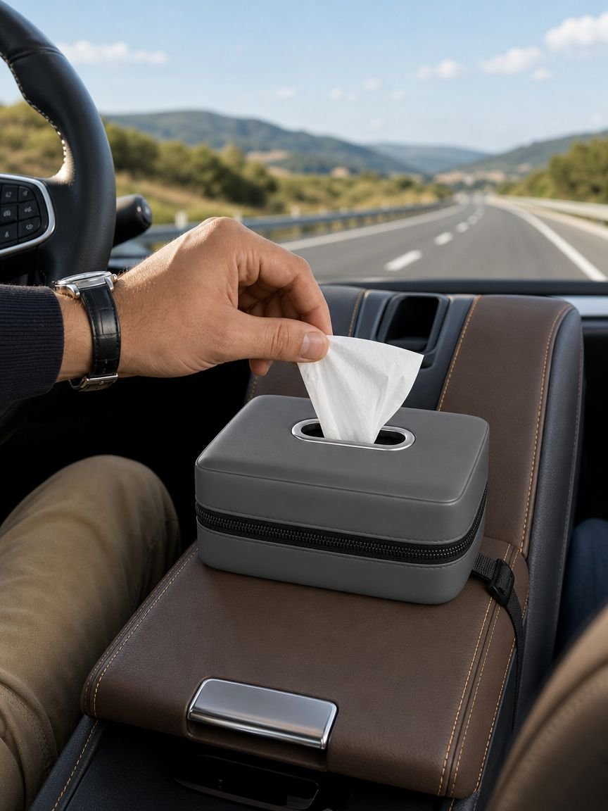Accesorio elegante para el reposabrazos del coche