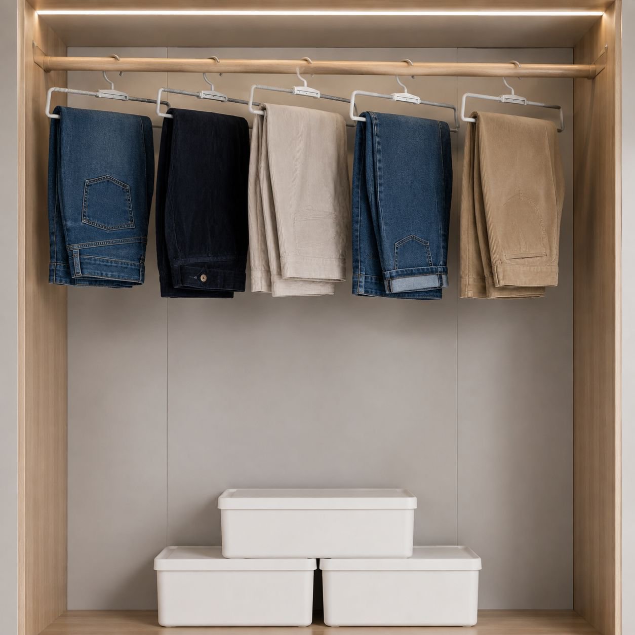 JMY - Extendable Spring Trouser Hanger