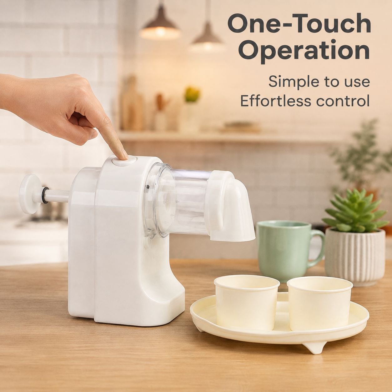 Automatic wireless ice shaver