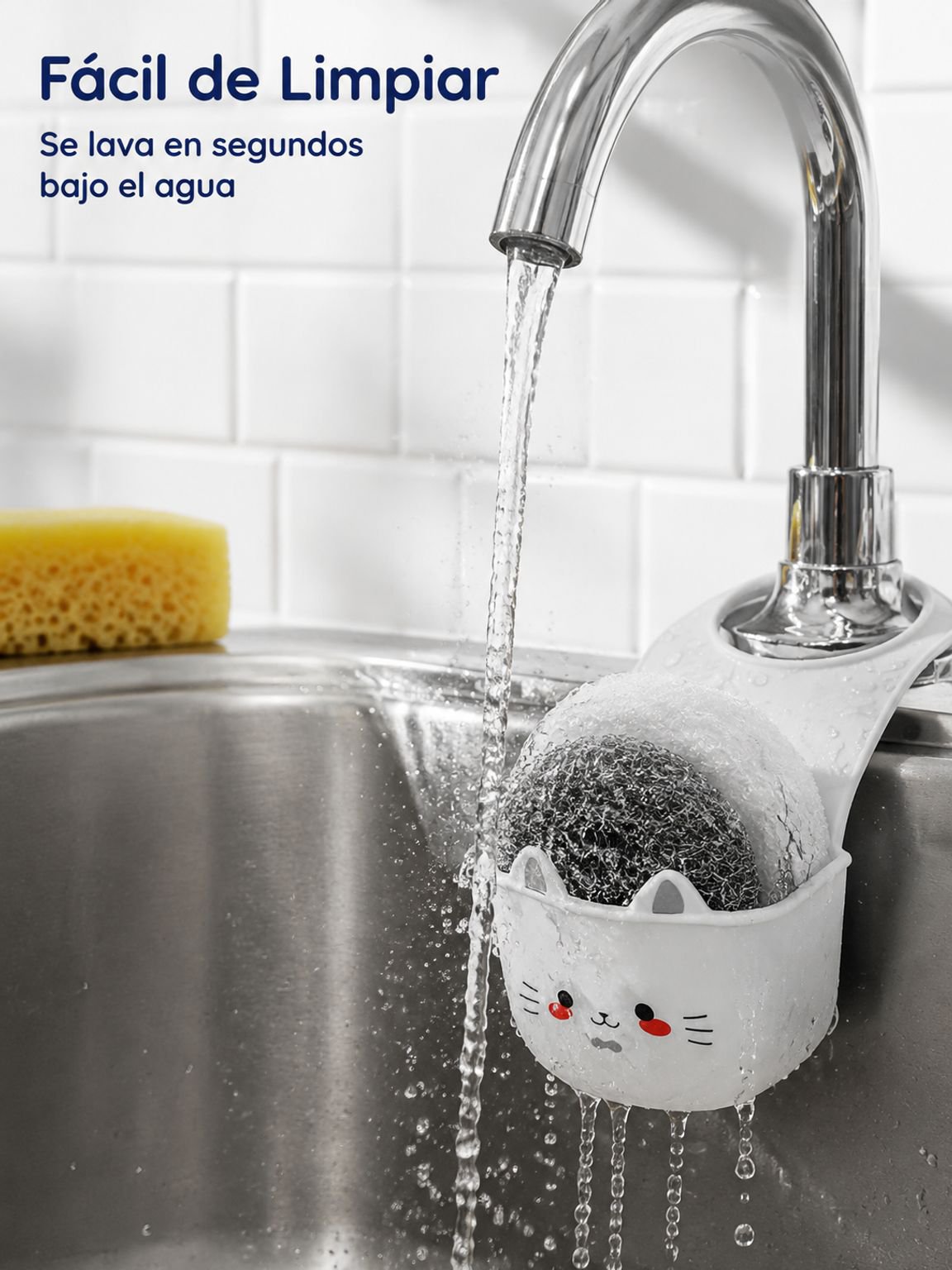 Organizador doble para fregadero