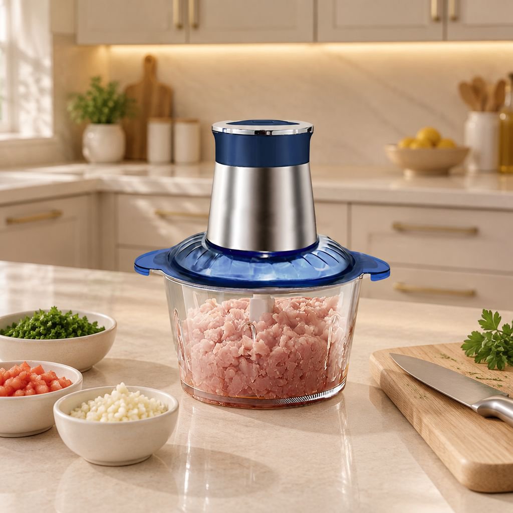 Small Electric Vegetable Meat Grinder Food Processor for Kitchen