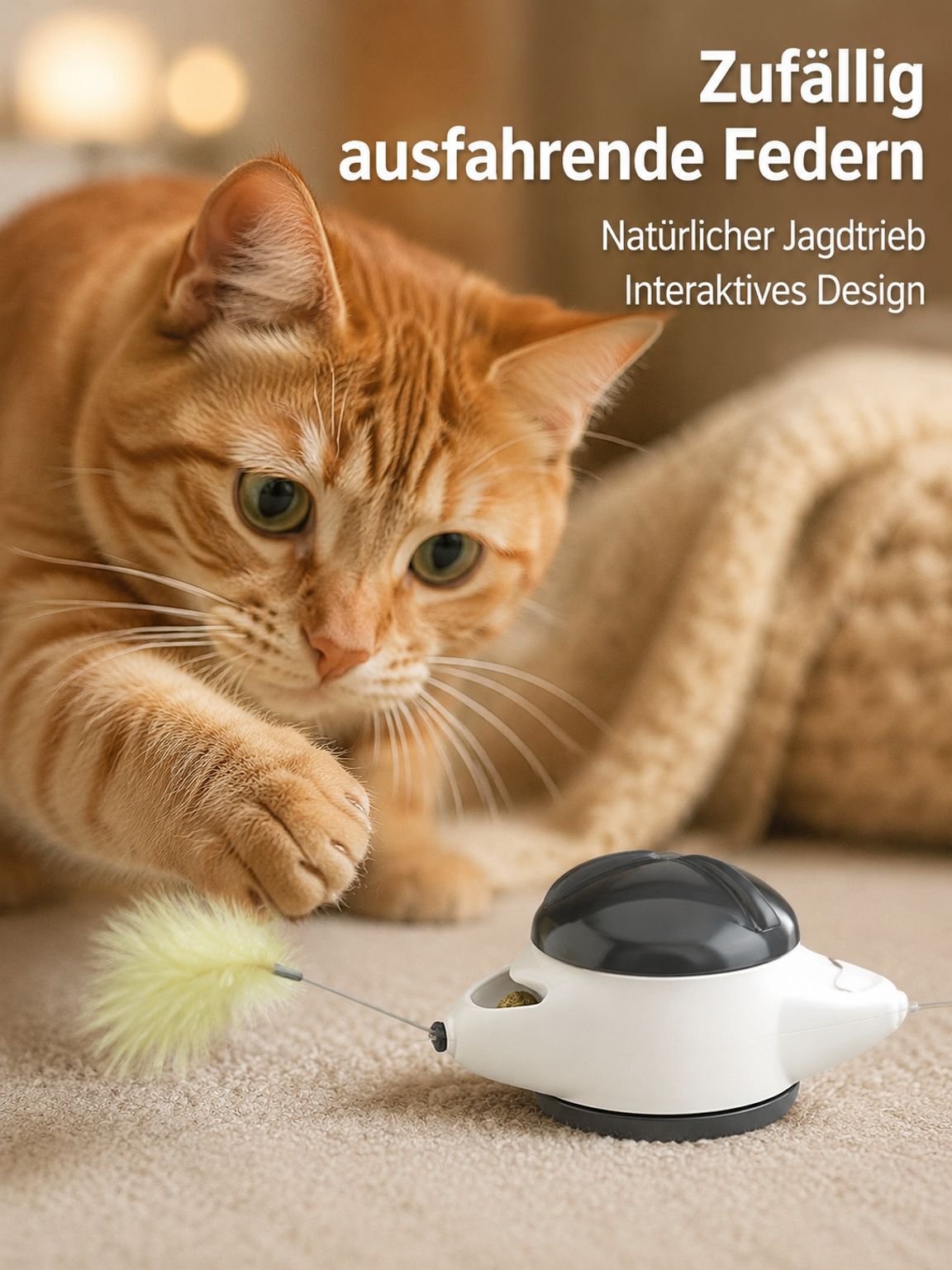 Intelligentes interaktives Katzenspielzeug