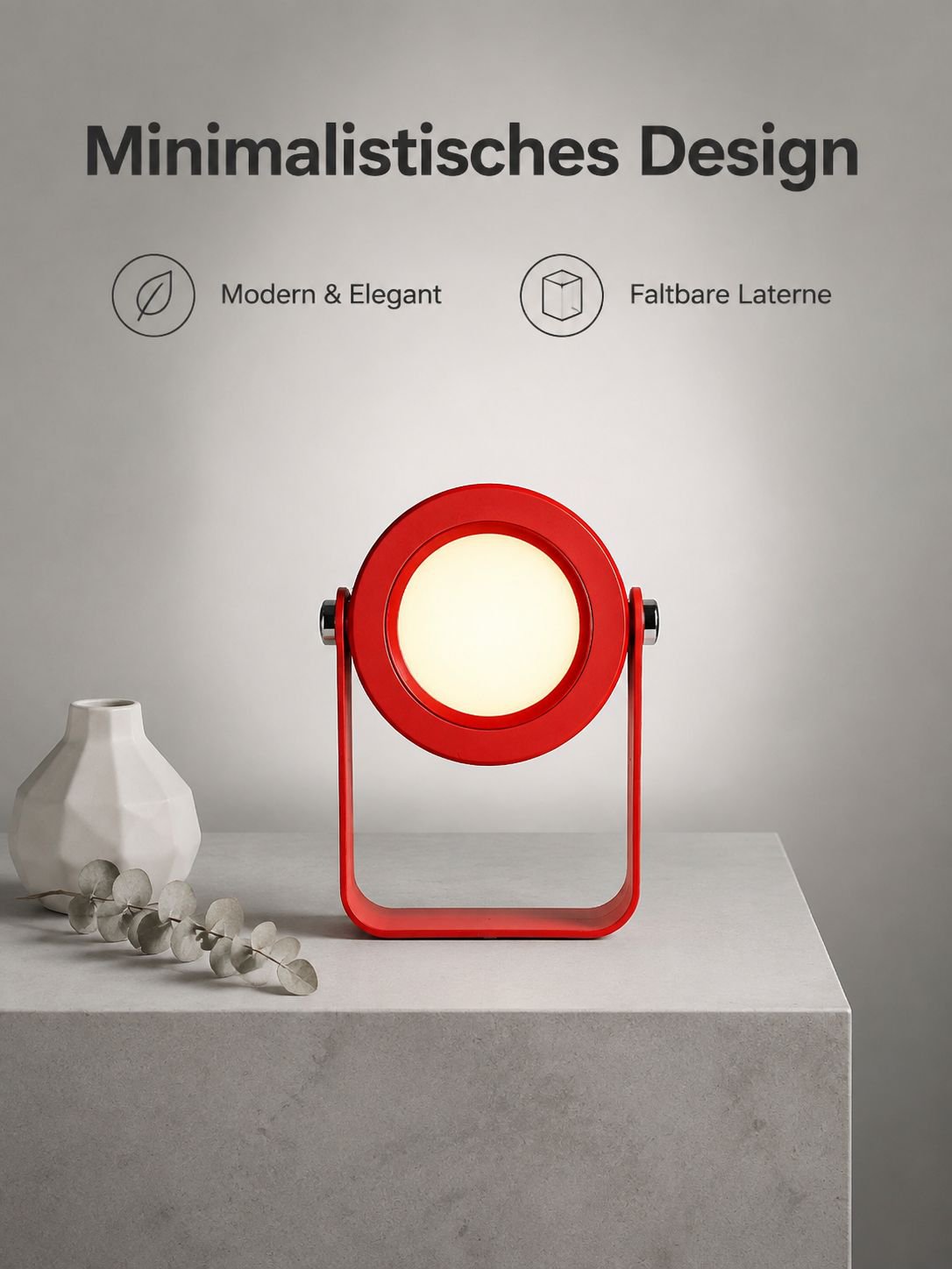 Ausziehbare Laternen-Nachtlampe, augenschonende Nachttischlampe, geeignet für den Außenbereich