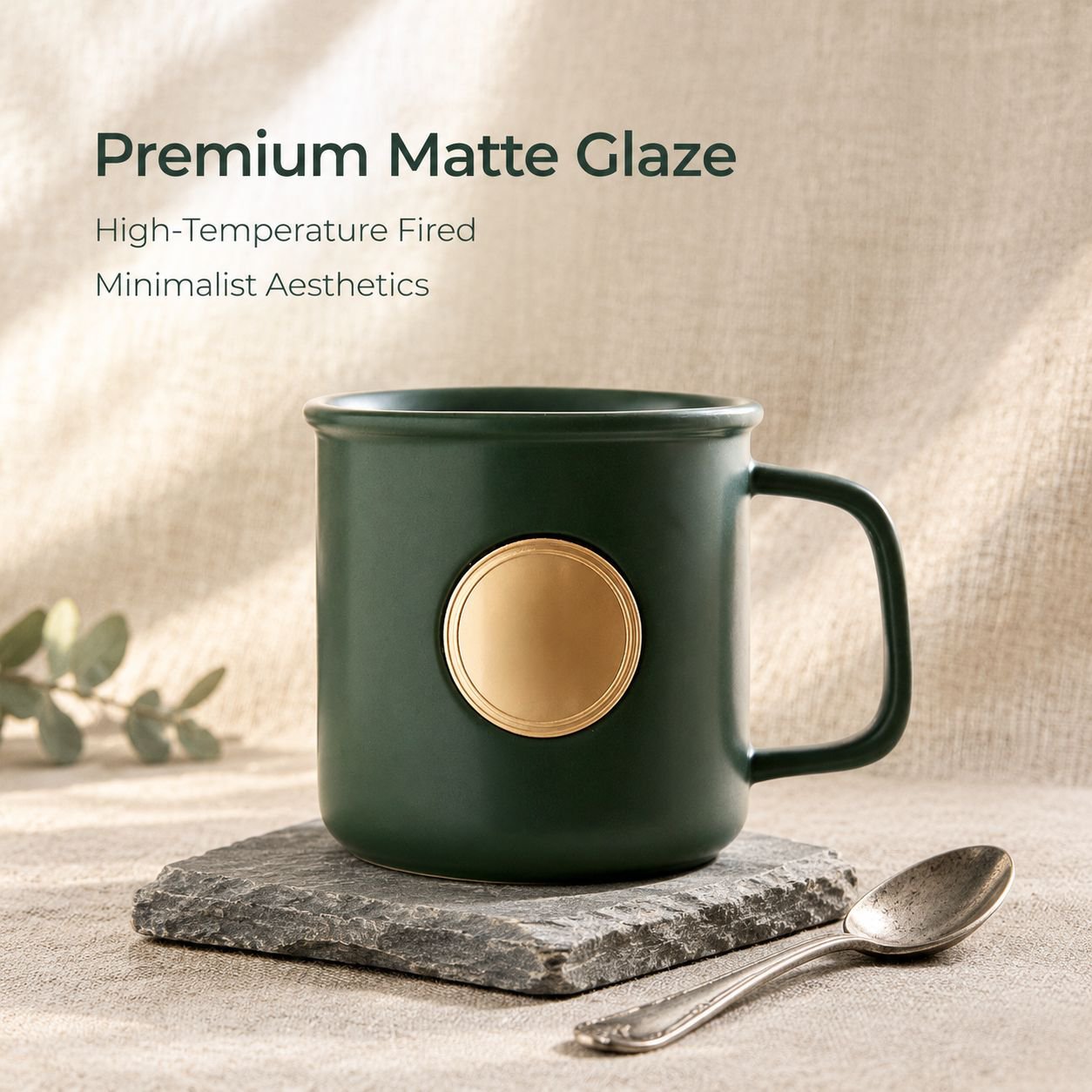 Household Enamel Ceramic Straight Mug