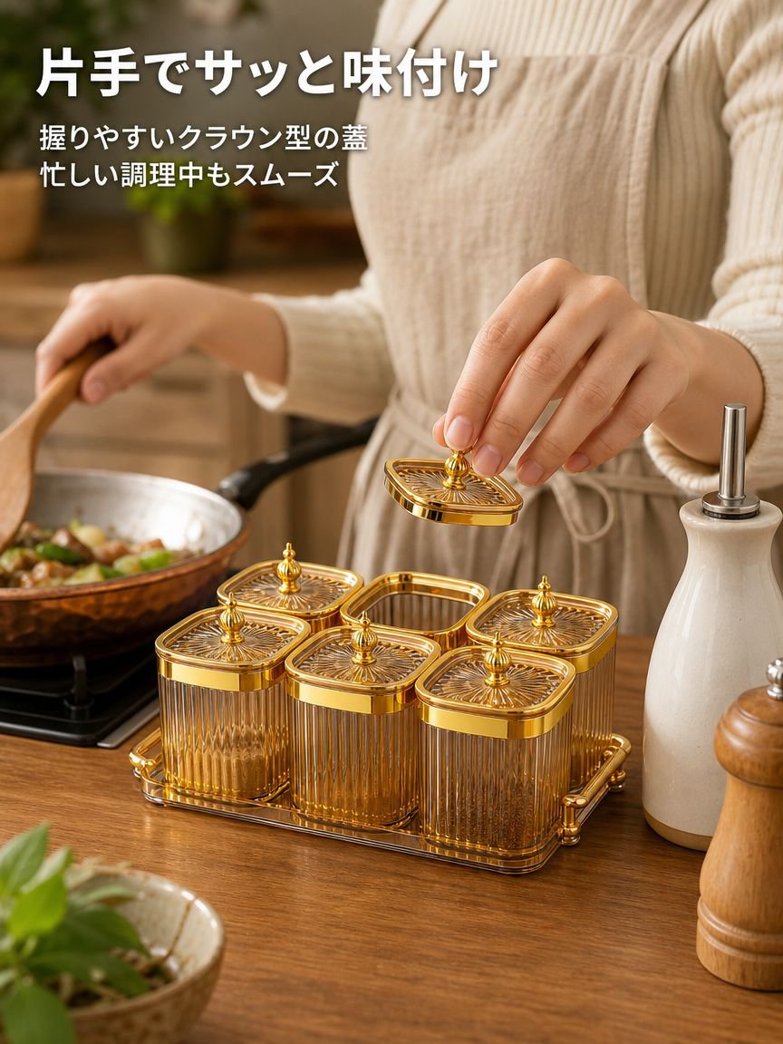 密閉式スパイス瓶の家庭用保存容器セット