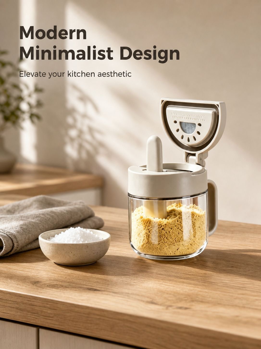 Sealed High Temperature Resistant Glass Spice Jar