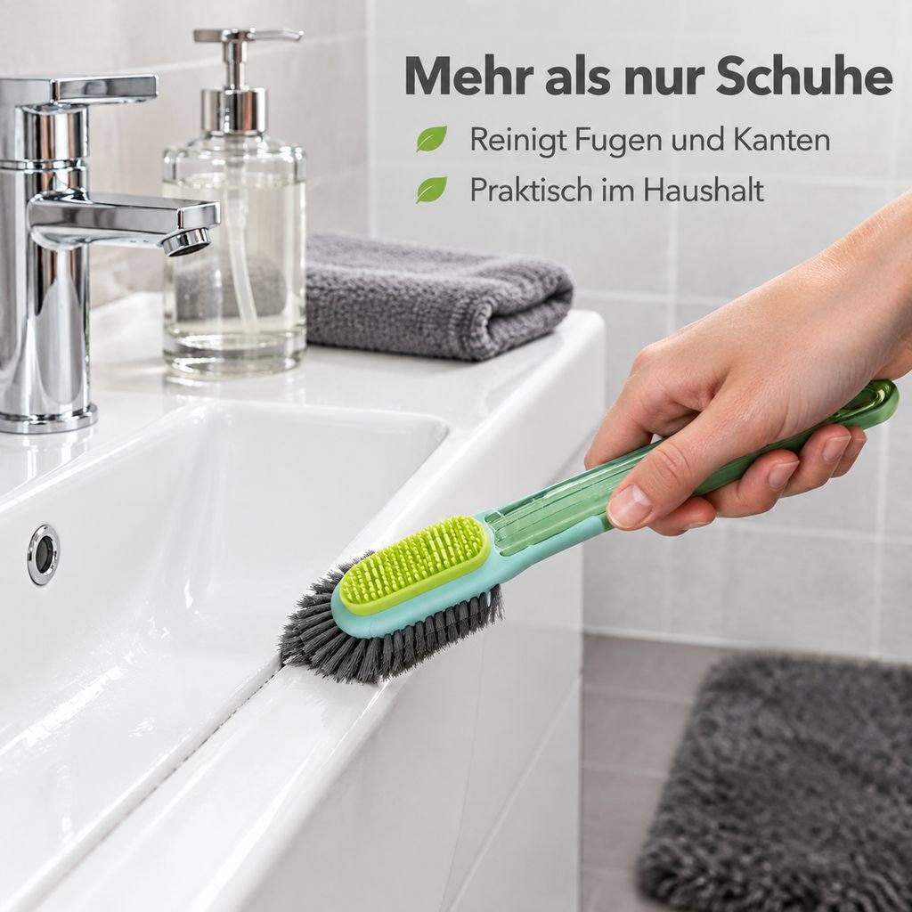 Praktische Bürste zum Reinigen und Pflegen von Schuhen