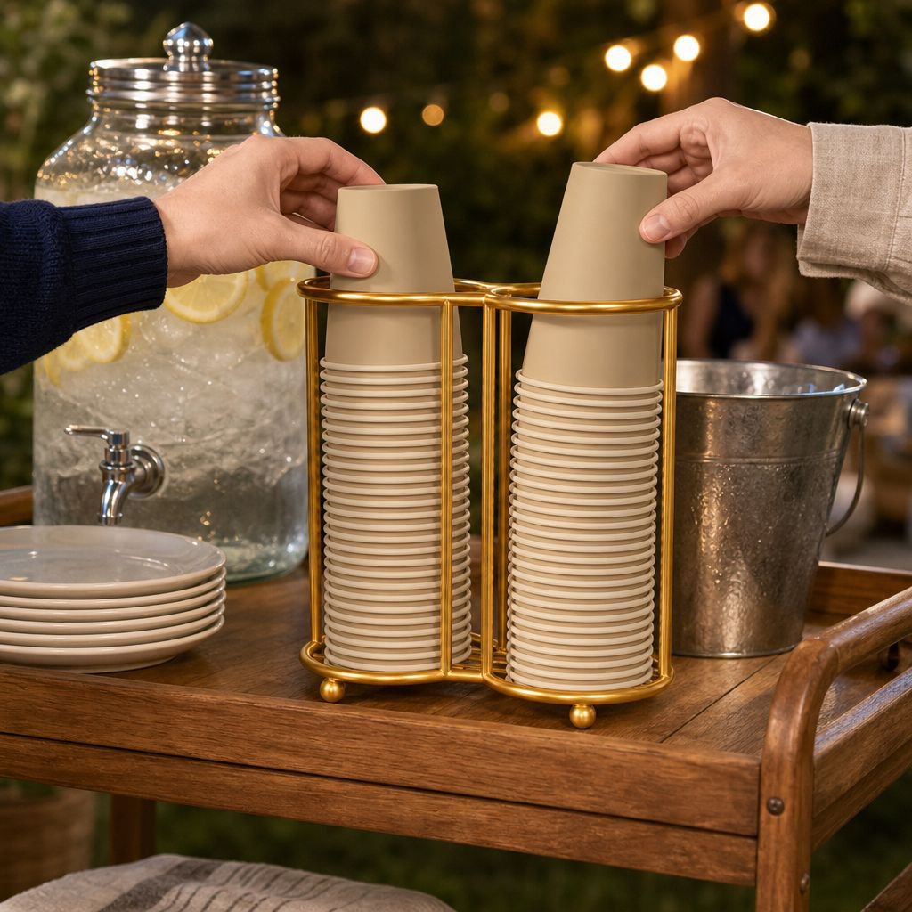 Cup storage rack