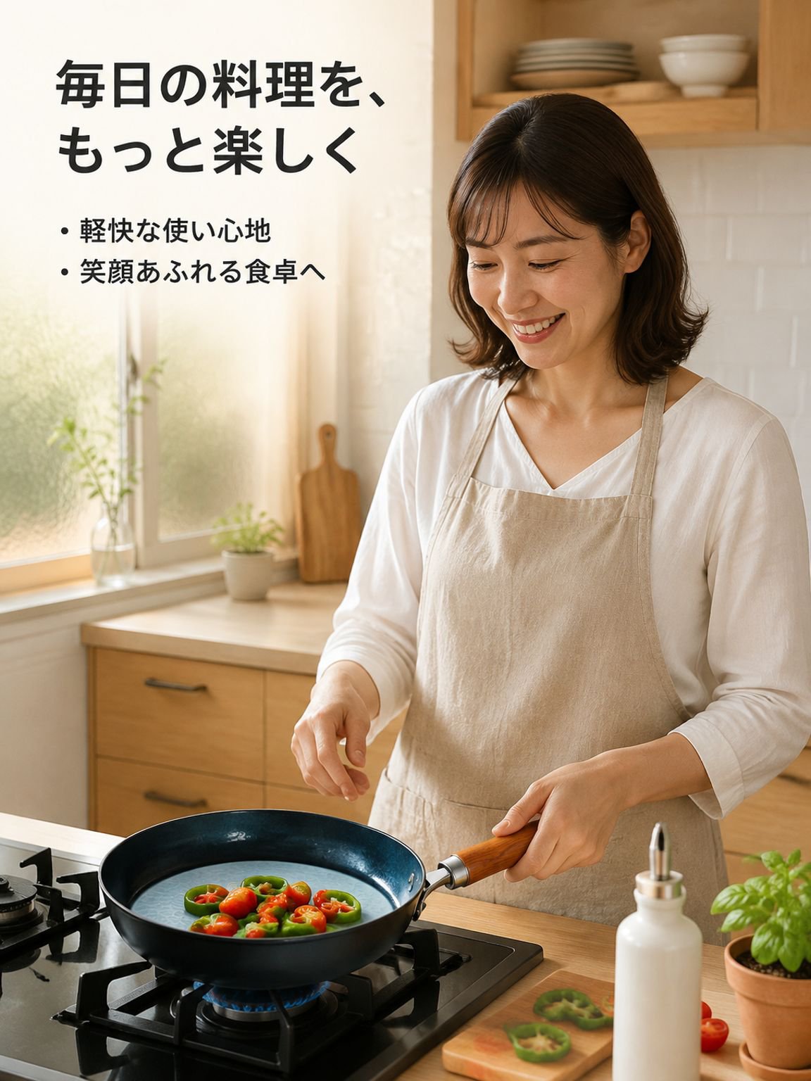 青みがかった鏡面仕上げの鍛造ノンスティック鉄鍋、耐久性のある精製鉄製フライパン、鍛造フライパン