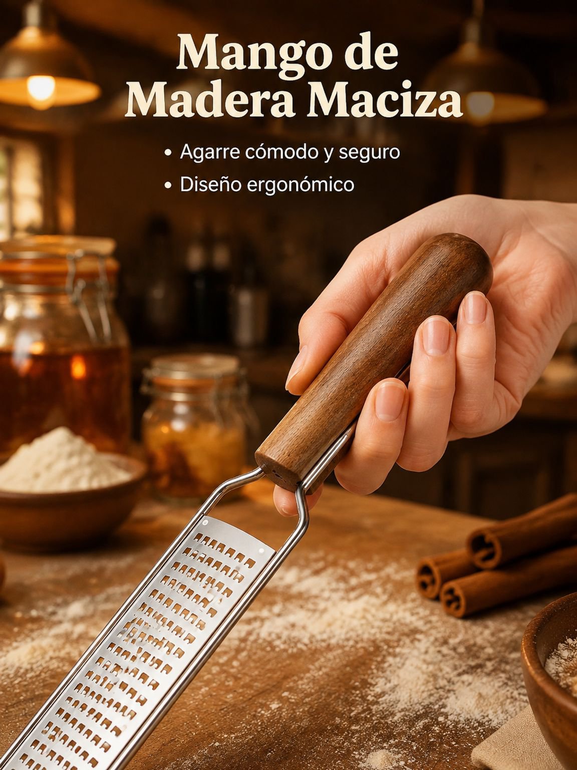 Rallador manual para piel de naranja