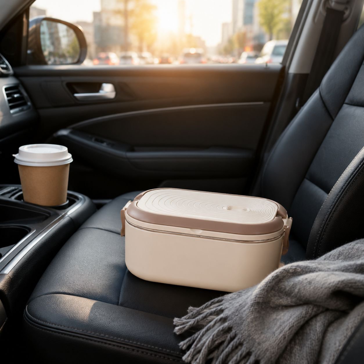 Compact electric lunch box for car and office