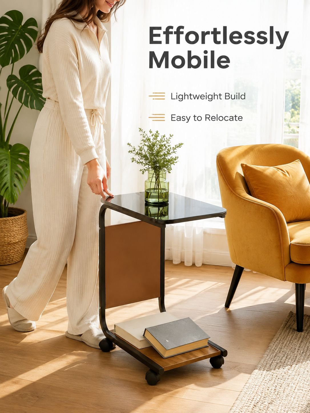 Multifunctional Small Table Sofa Side Coffee Table Corner End Table