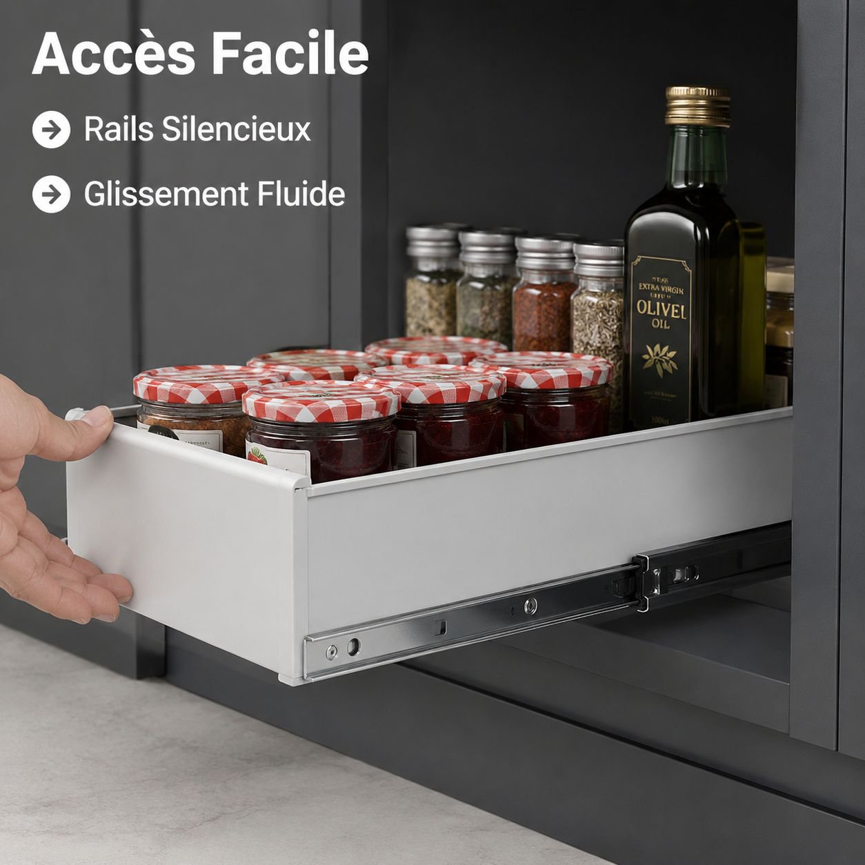 JMY-support de rangement pour armoire