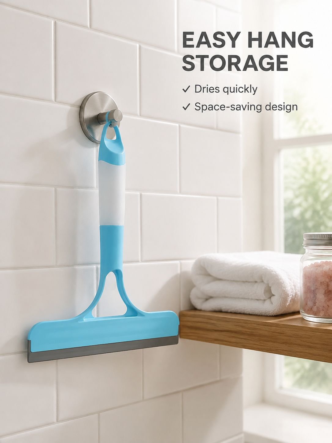 Multi-Functional Bathroom Glass Scraper Cleaner