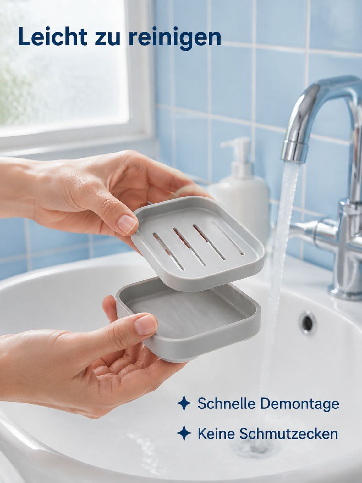 Abtropfende Seifenablage