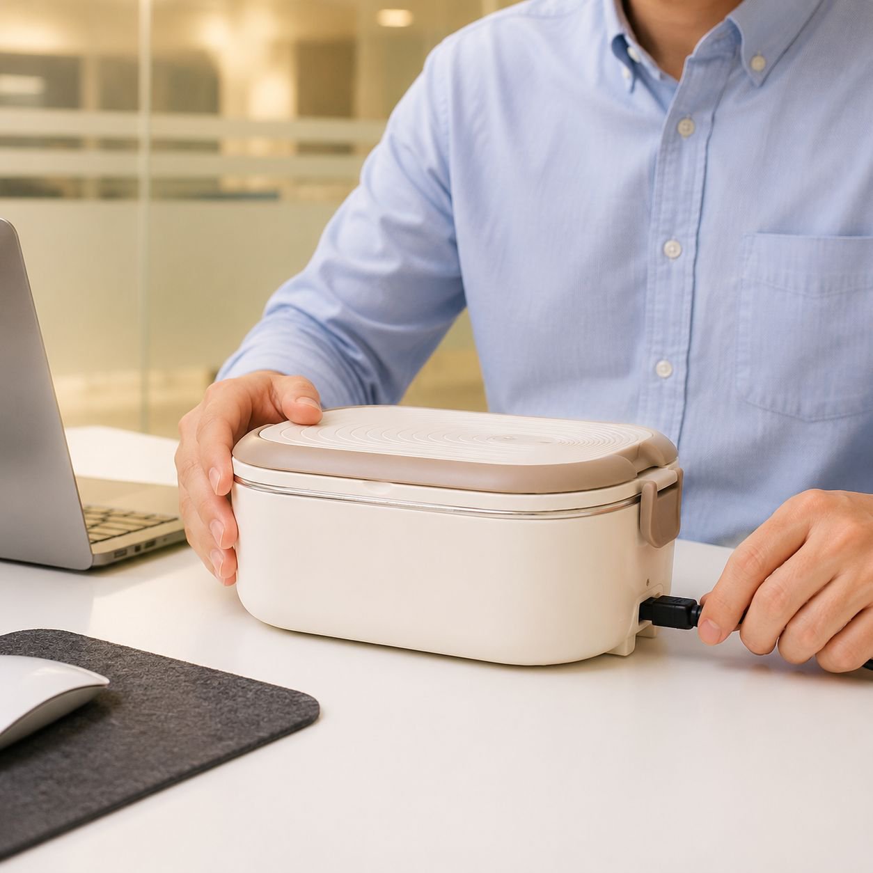 Plug-in Portable Lunch Box with Heating and Insulation