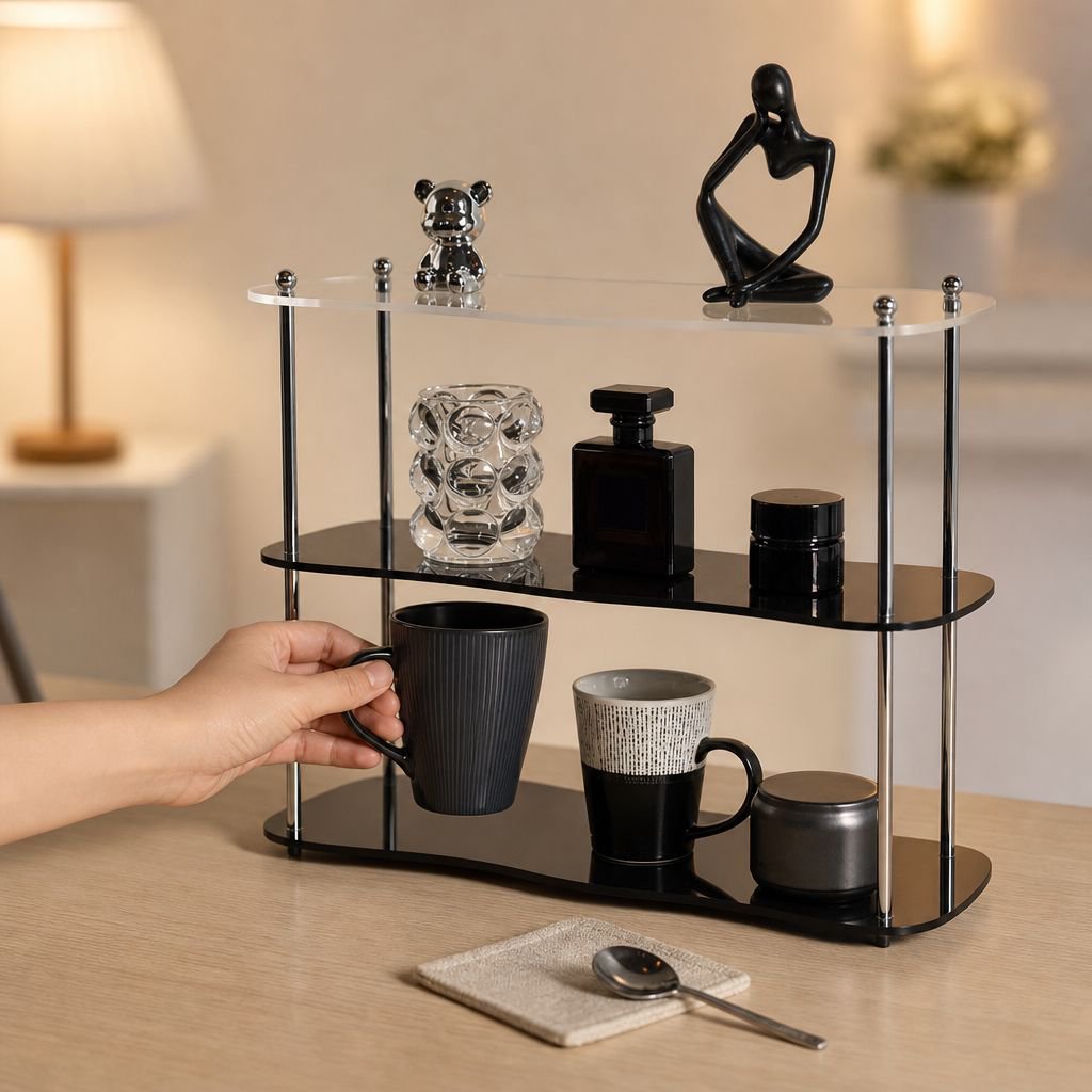 High-Value Detachable Water Cup Storage Rack, Acrylic Perfume & Figure Display Stand