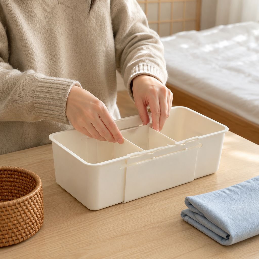 伸縮式引き出し収納ボックス