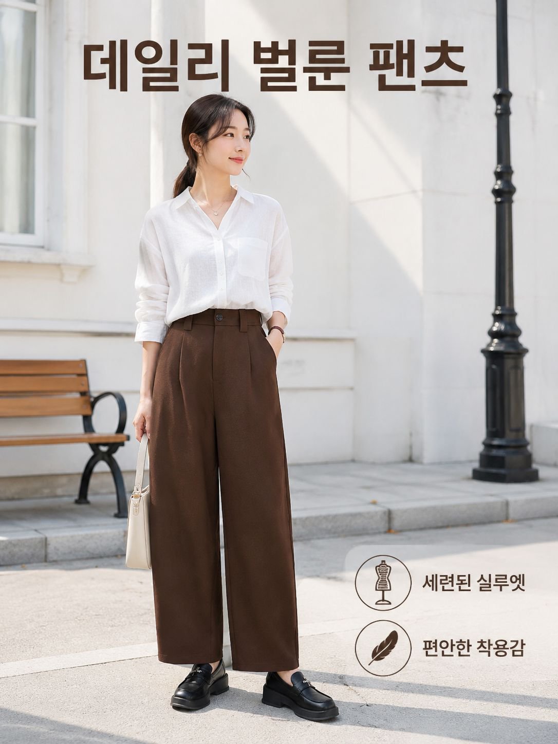 허리밴딩 루즈핏 슬림구제 9부 벌룬팬츠