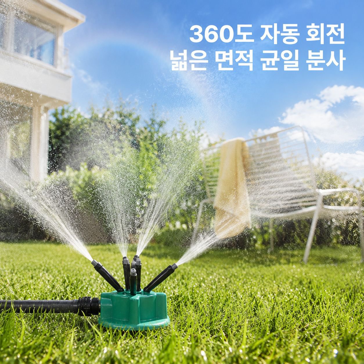 360도 자동 회전 정원용 스프링클러 헤드 도구