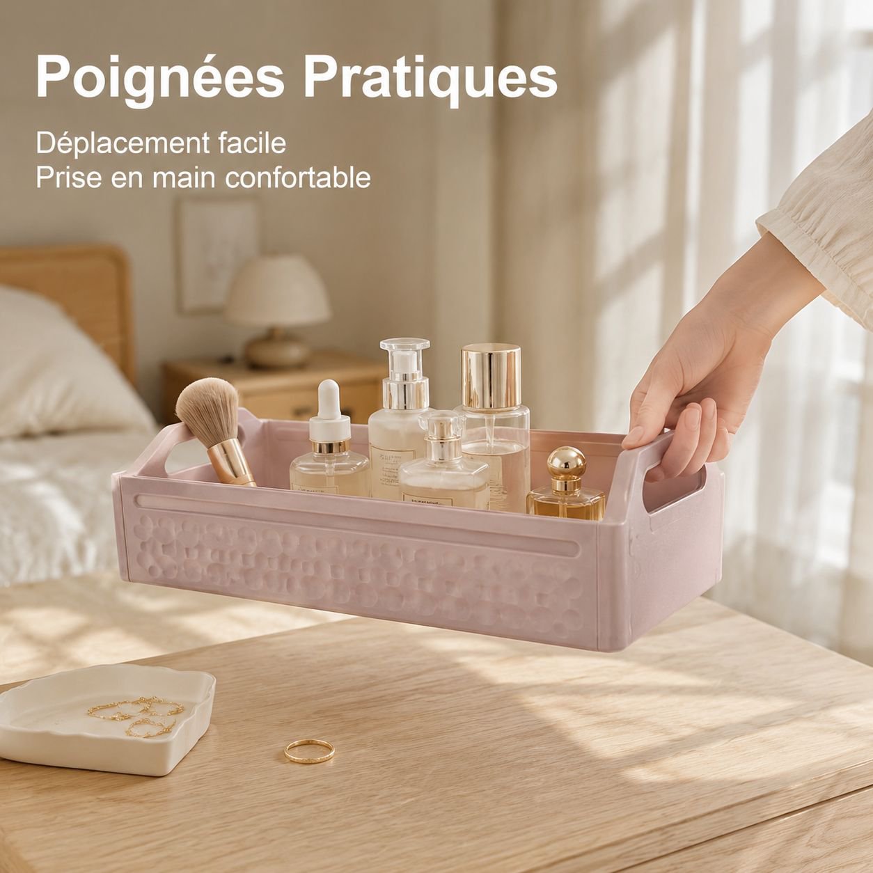 Boîte de rangement extensible à tiroirs