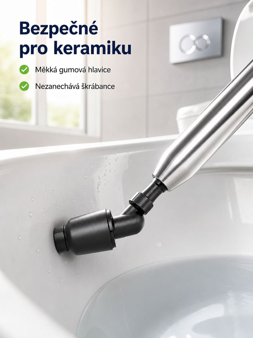 Zázračný čistič a odblokovač toalety a podlahové toalety