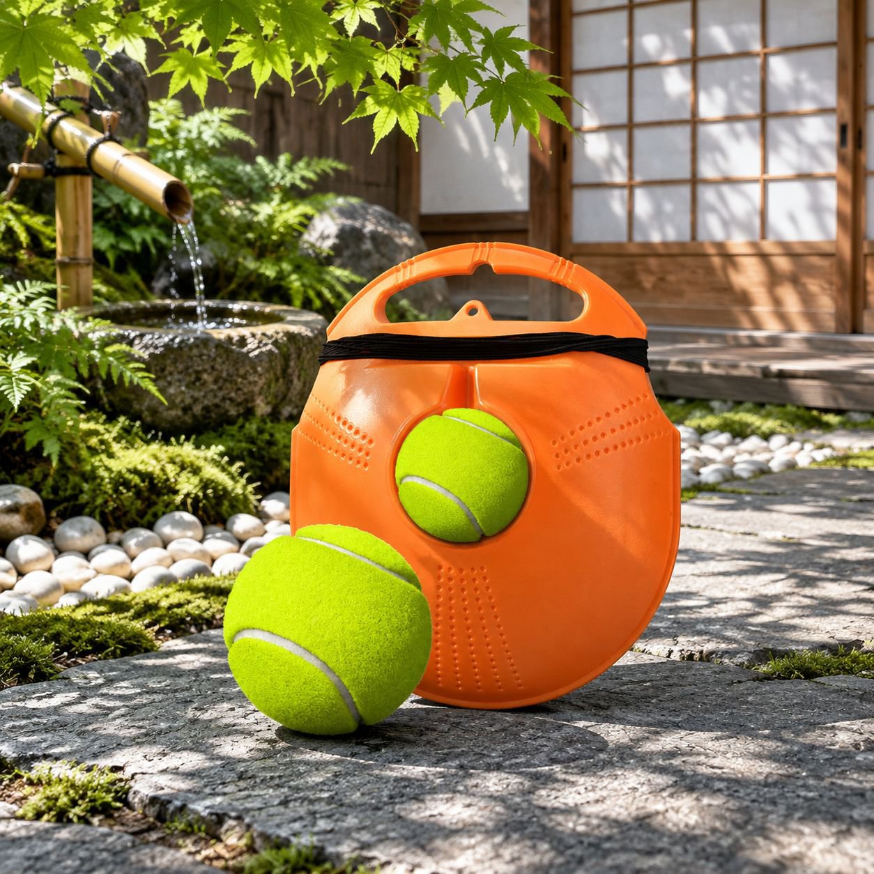 ポータブルテニス練習器具