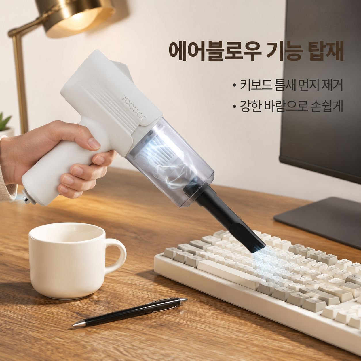 고출력 가정 차량 겸용 무선 4 in 1 핸디 청소기