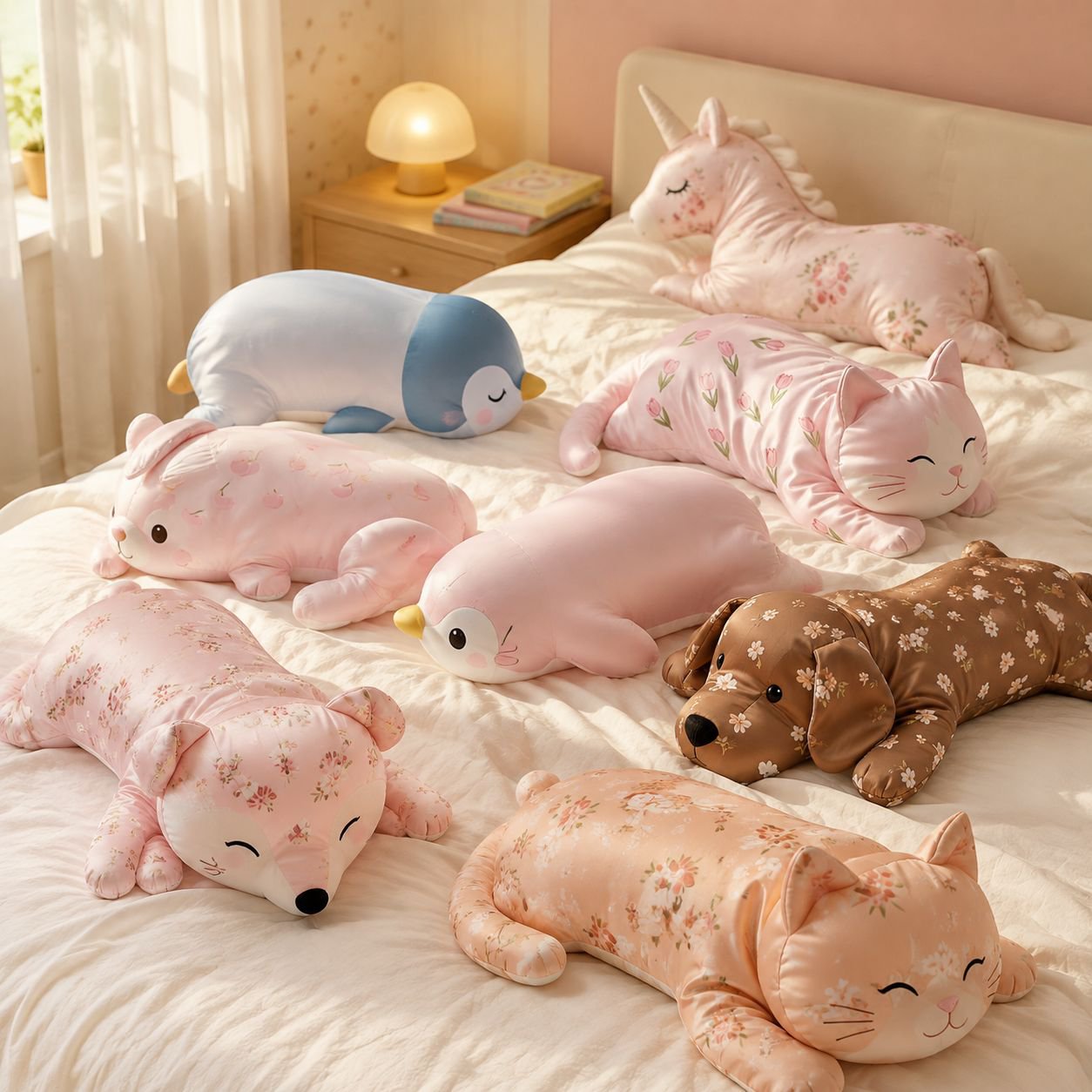 Cojín de peluche refrigerante de seda helada para niños y niñas, adecuado para el verano