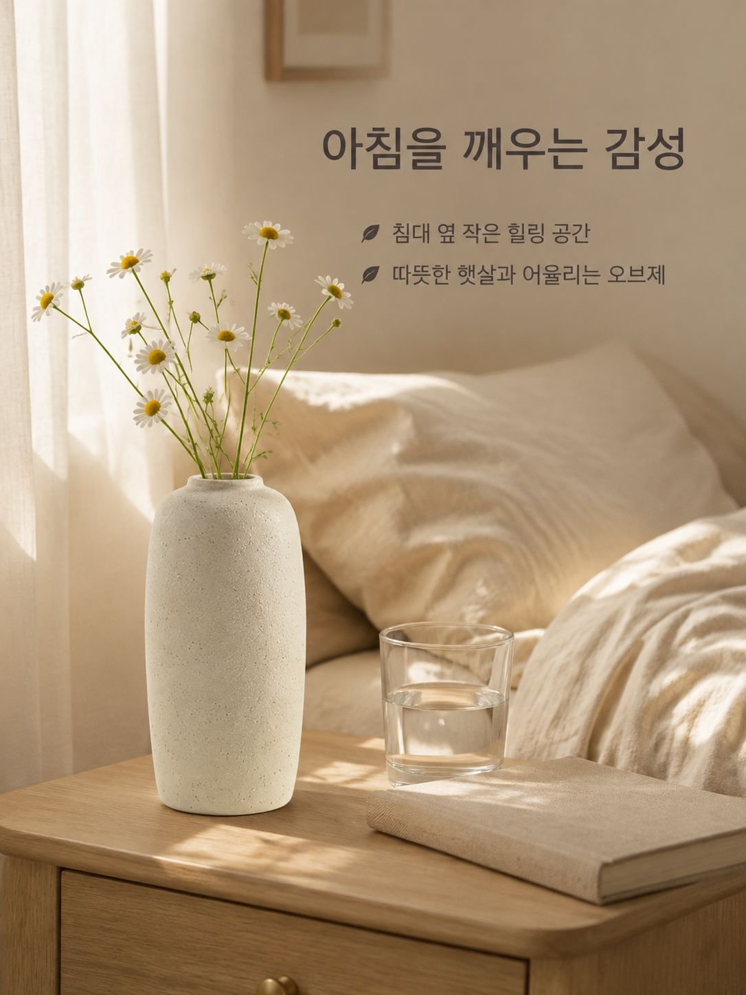 화이트 매트 도자기 꽃병