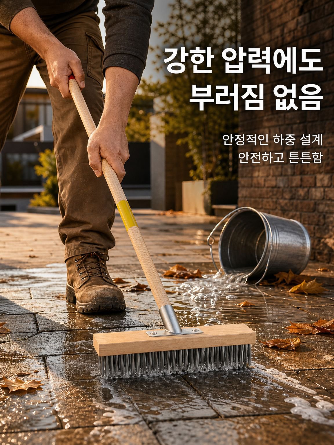 실외 바닥 청소에 적합한 바닥 솔