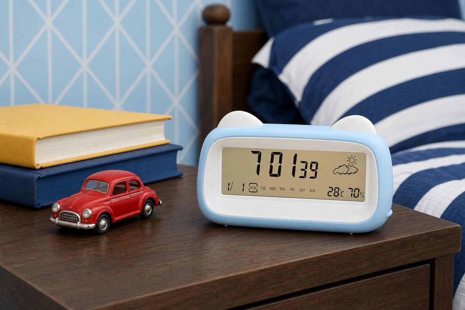 Cute animal alarm clock gift for children