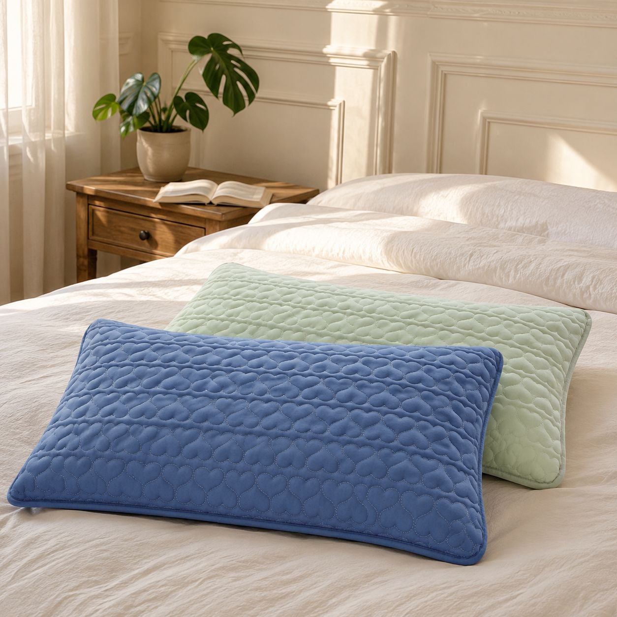 Anti-drool and anti-oil pillowcase, sweat-proof quilted pillowcase