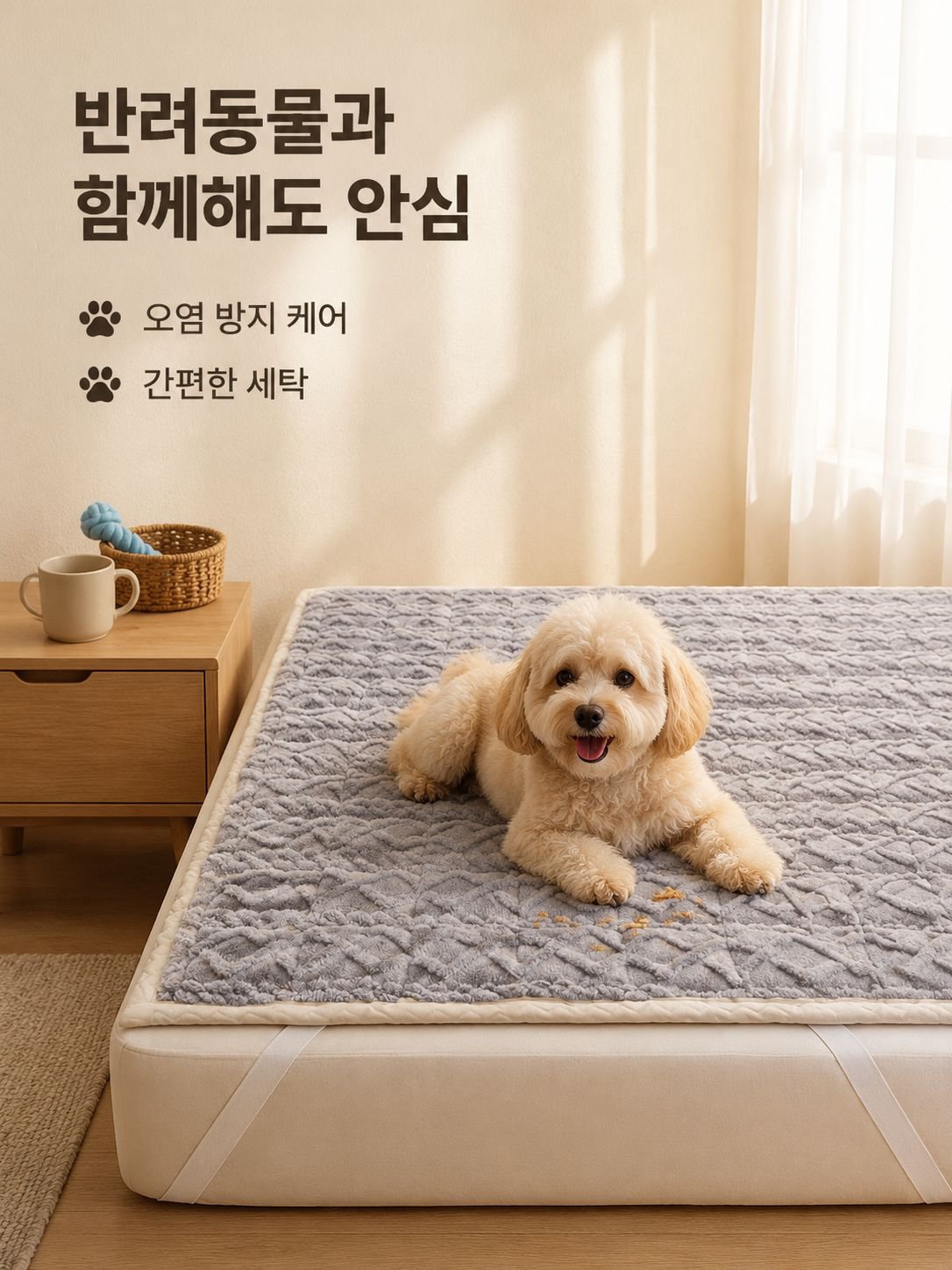 푹신푹신 매트리스 프로텍터