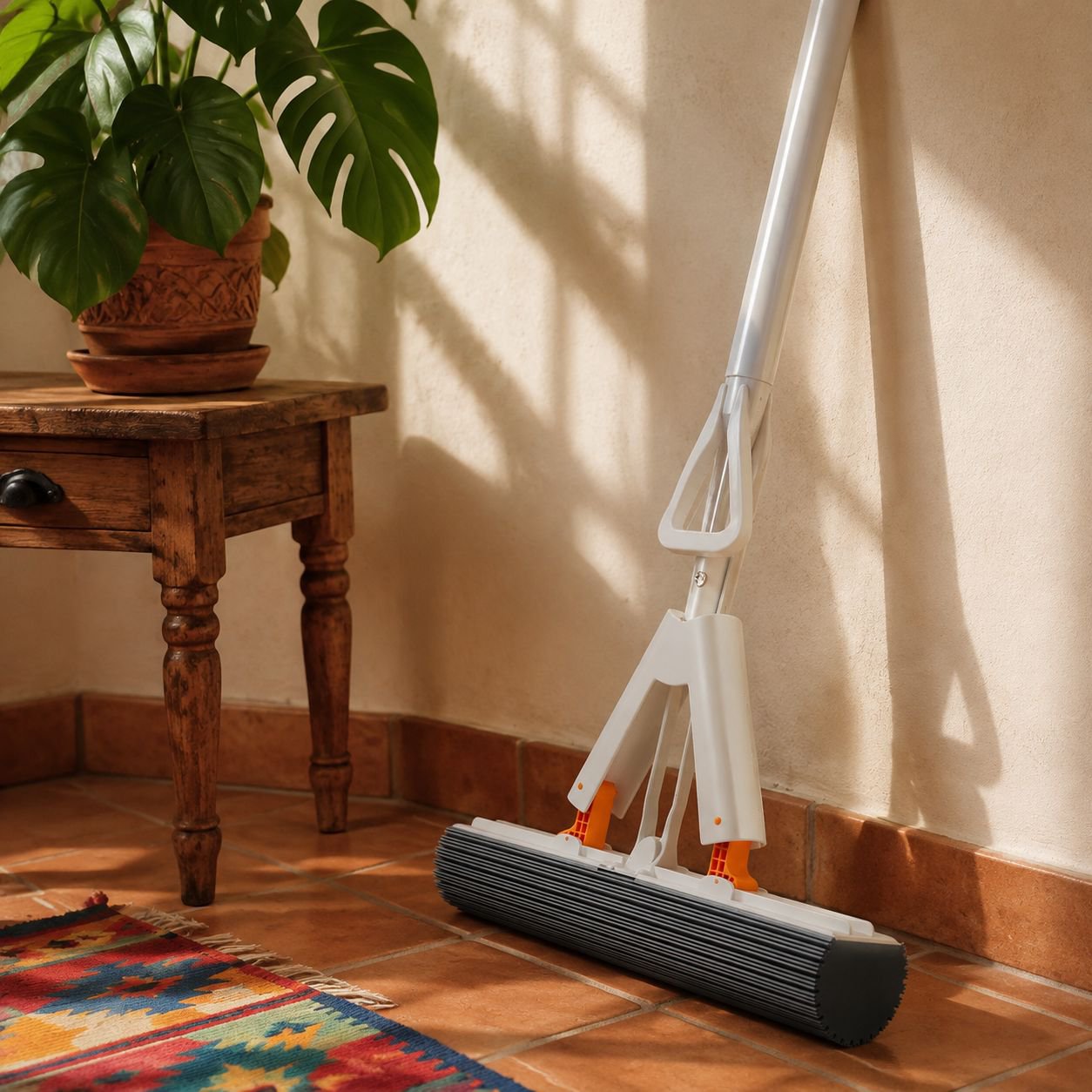 Mopa de esponja con cabezal absorbente
