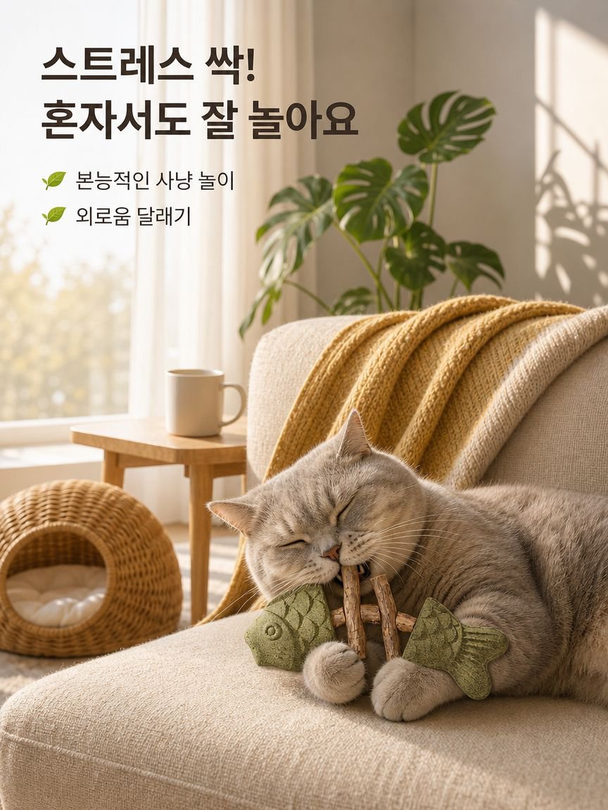 고양이 물고기 뼈 치아 세정 장난감