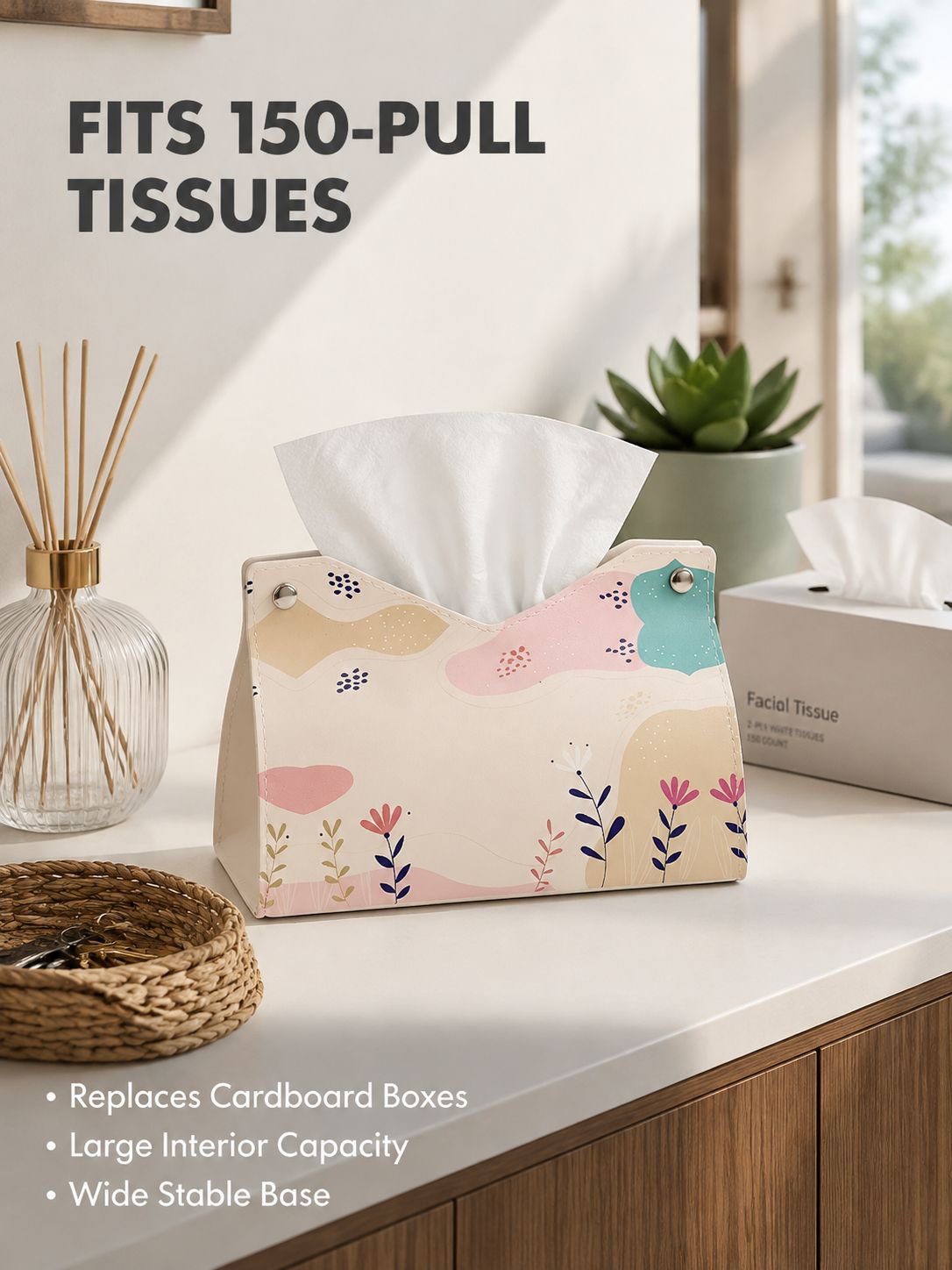 Leather Tissue Box for Home