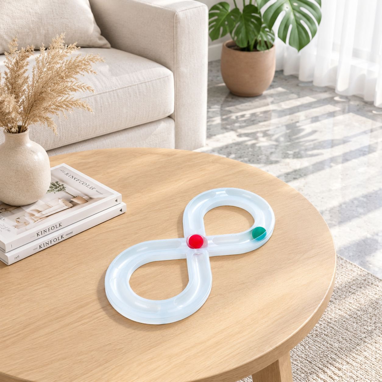 Figure-8 shaped cat toy tunnel cat teaser