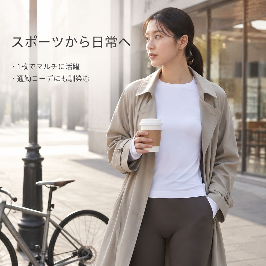 カジュアルピラティス・ランニング・ヨガ長袖トップス