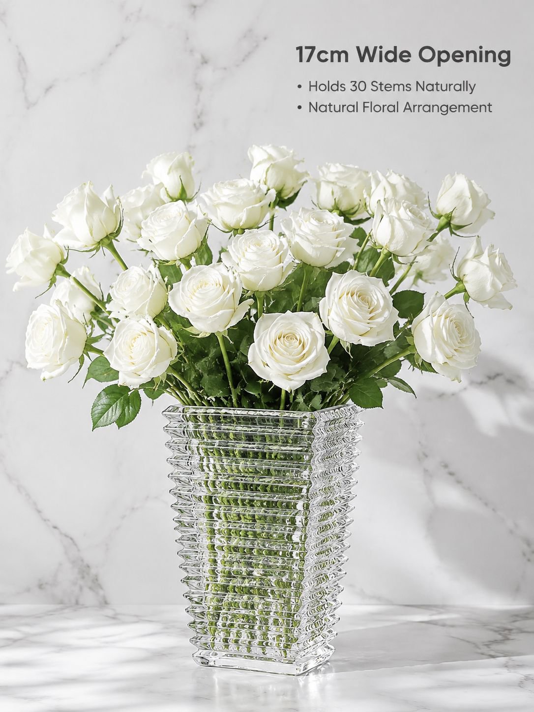 Modern Minimalist Crystal Glass Vase