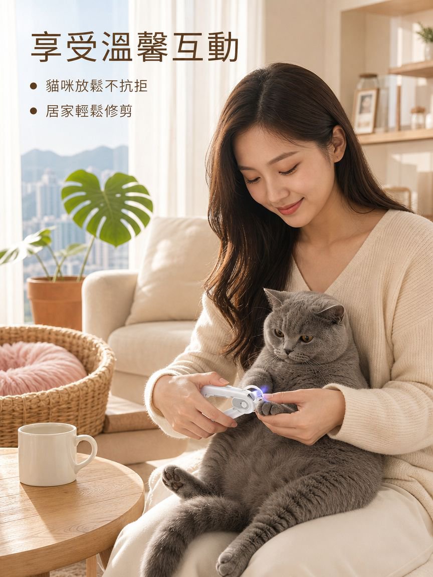 寵物帶燈貓咪指甲剪