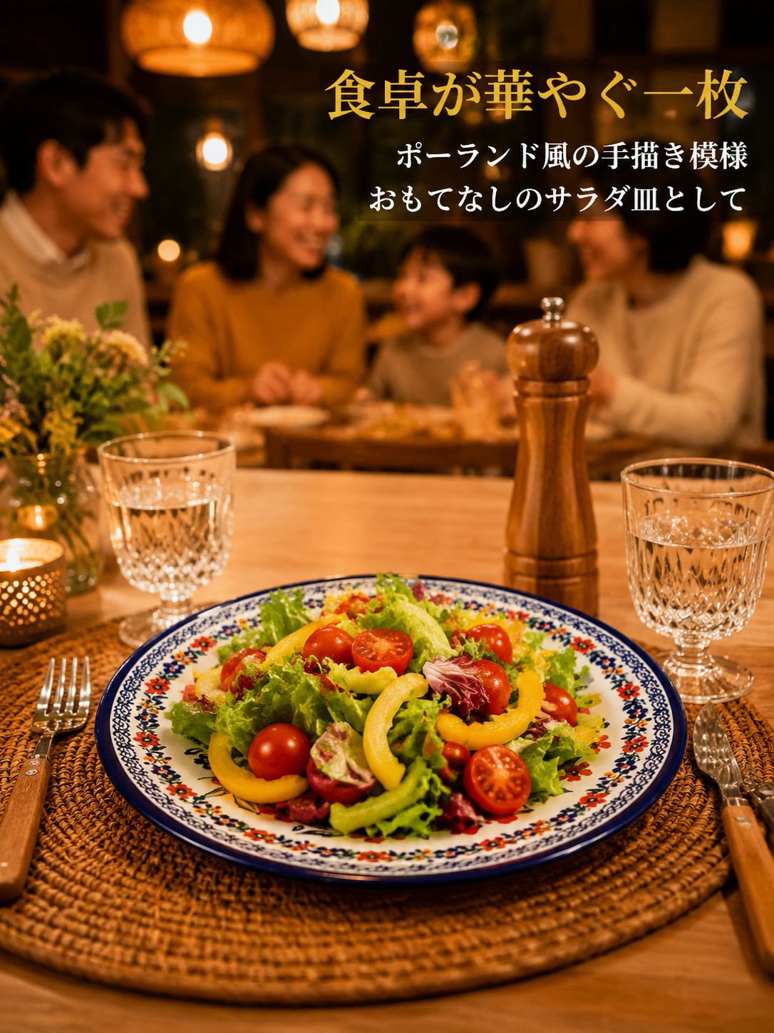 下絵付けディナープレート